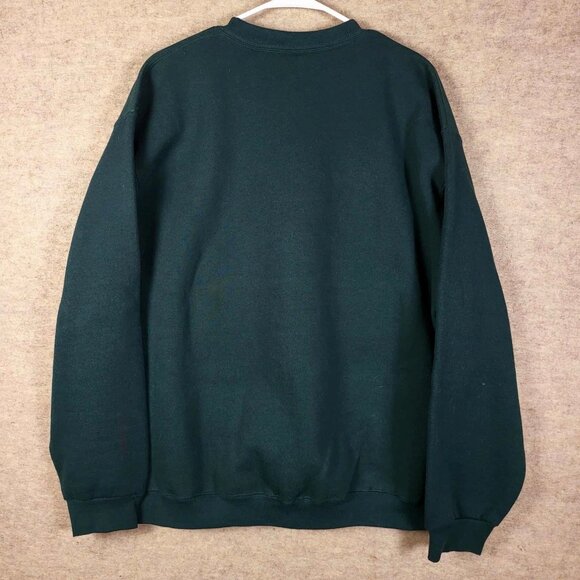 Vintage Pluma Christmas Green Sweater Women’s Size XL Plaid Long Sleeve - Picture 2 of 9